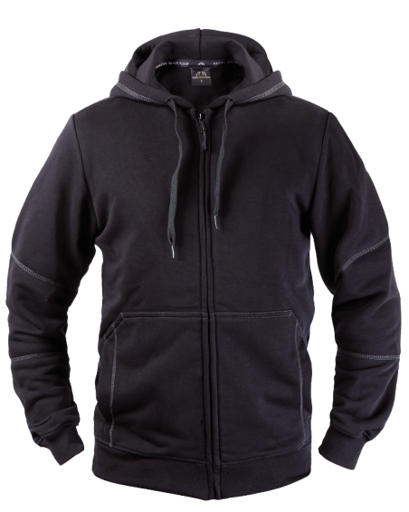 Hoodie-Sweatshirt V-WORK (schwarz)