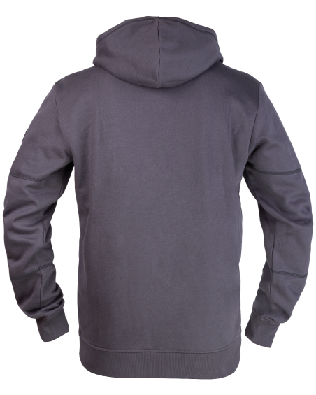 Hoodie-Sweatshirt V-WORK (grau) - Rückseite