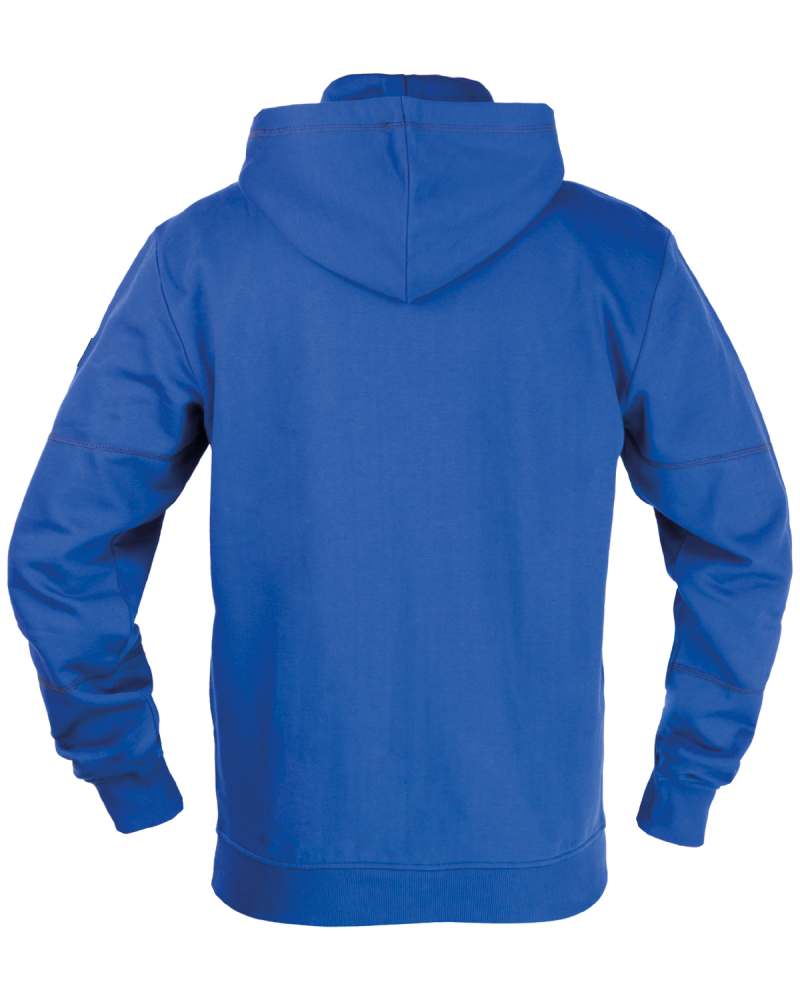 Hoodie-Sweatshirt V-WORK (blau) - Rückseite