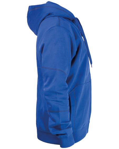 Hoodie-Sweatshirt V-WORK (blau) - Seite