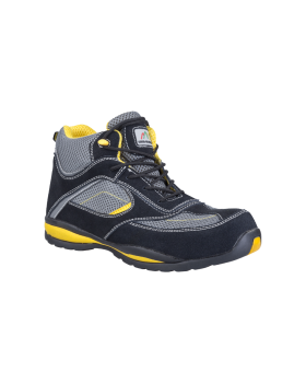 Sicherheitsschuhe Knöchelhoch S1P WENTO 4360 (schwarz/gelb)